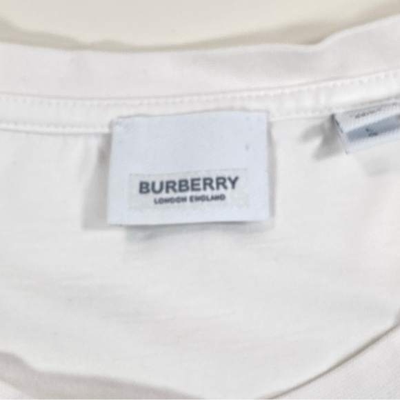 Burberry TB Monogram Embroidered Tshirt Size L - Picture 7 of 12